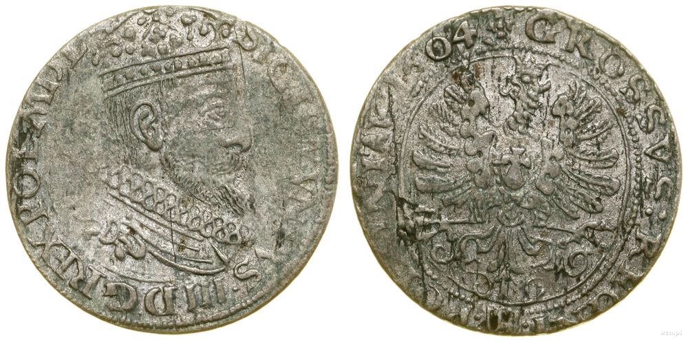 Polska, grosz, 1604