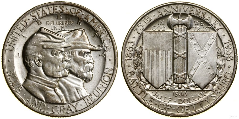 Stany Zjednoczone Ameryki (USA), 1/2 dolara (50 centów), 1936