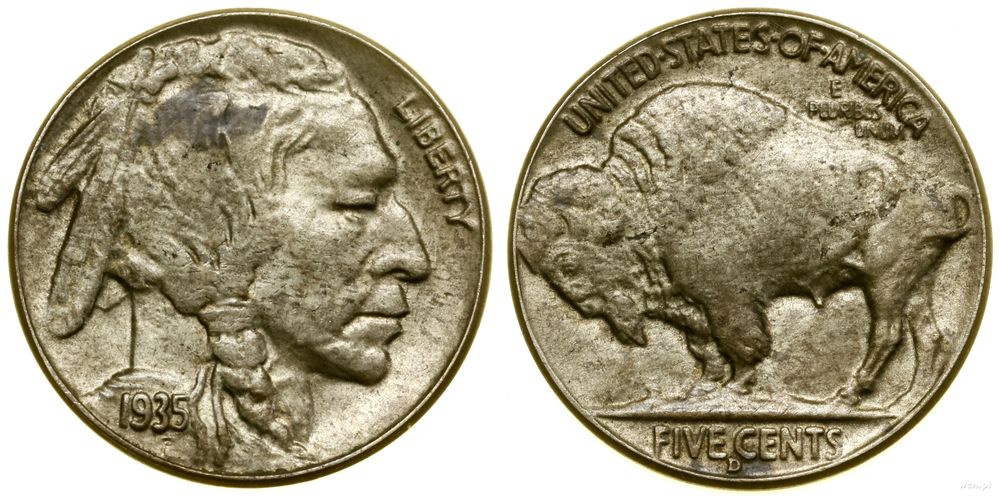 Stany Zjednoczone Ameryki (USA), 5 centów, 1935 D