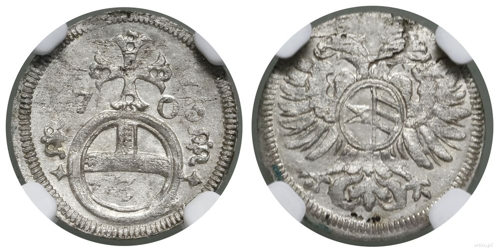 Śląsk, greszel (3 fenigi), 1703