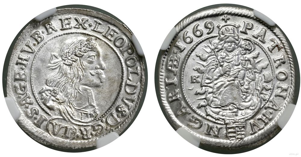 Węgry, 6 krajcarów, 1669 KB