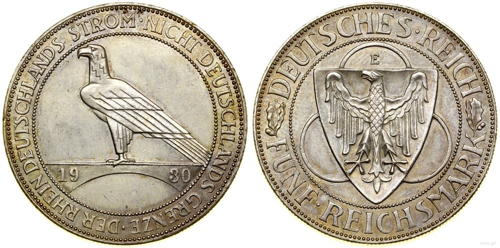 Niemcy, 5 marek, 1930 E