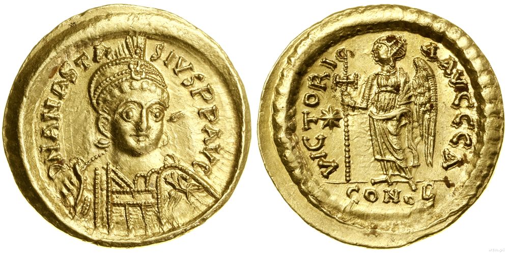 Bizancjum, solidus, ok. 507–518