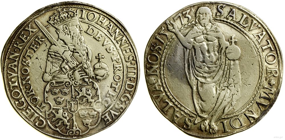 Szwecja, talar, 1573 (data przebita z 1569)