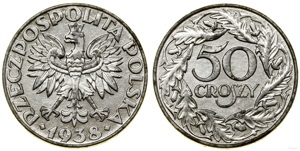 Polska, 50 groszy, 1938