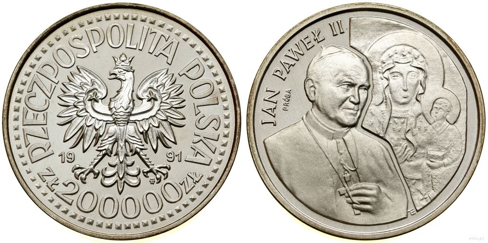 Polska, 200.000 złotych, 1991