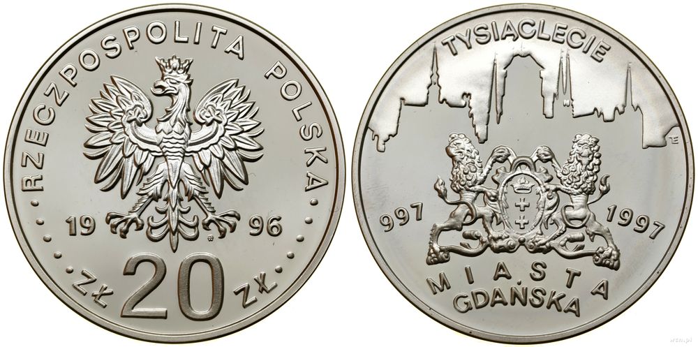 Polska, 20 złotych, 1996