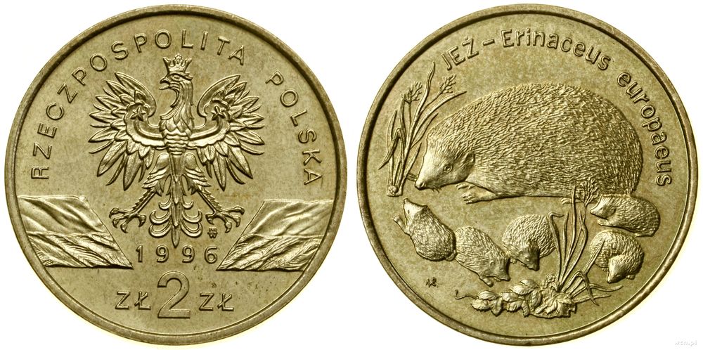 Polska, 2 złote, 1996
