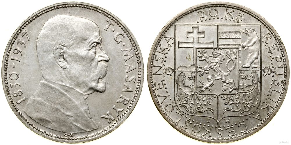 Czechosłowacja, 20 koron, bez daty (1937)