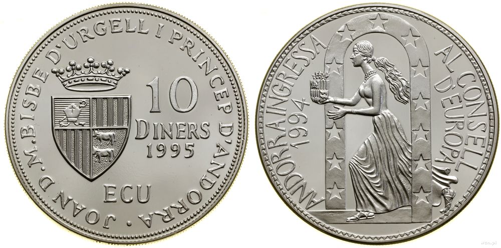 Andora, 10 dinerów, 1995
