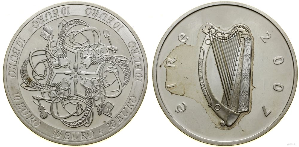 Irlandia, 10 euro, 2007