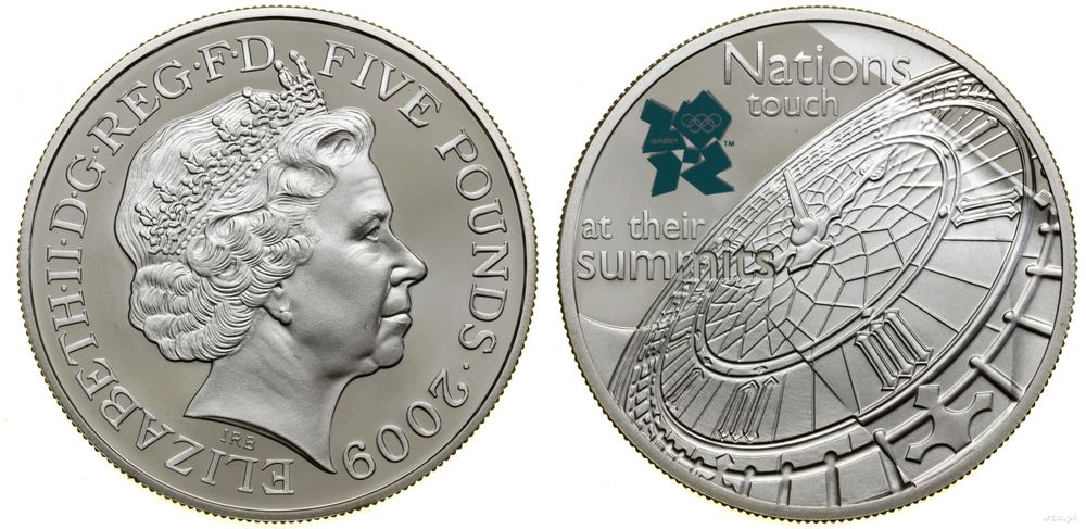 Wielka Brytania, 5 funtów, 2009
