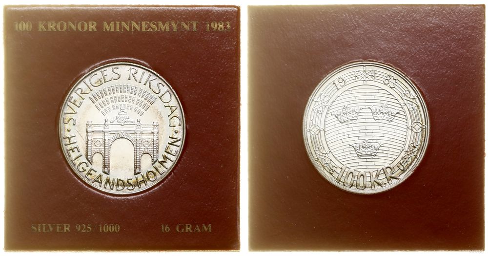 Szwecja, 100 koron, 1983