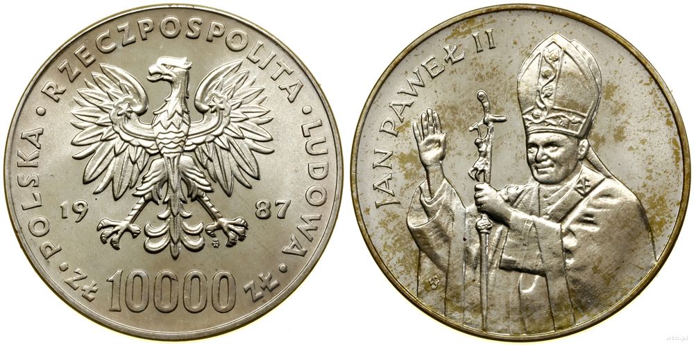 Polska, 10.000 złotych, 1987