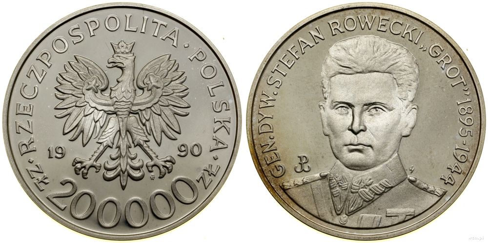 Polska, 200.000 złotych, 1990