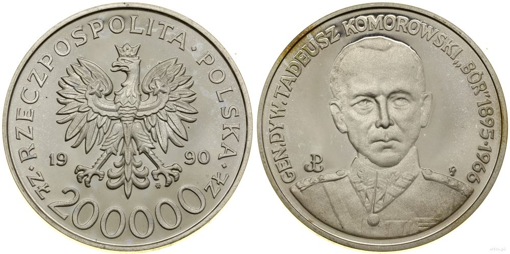 Polska, 200.000 złotych, 1990