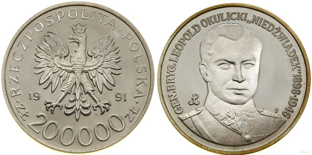 Polska, 200.000 złotych, 1991