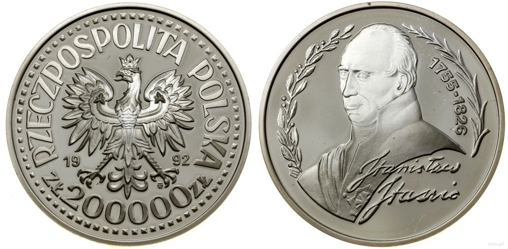 Polska, 200.000 złotych, 1992