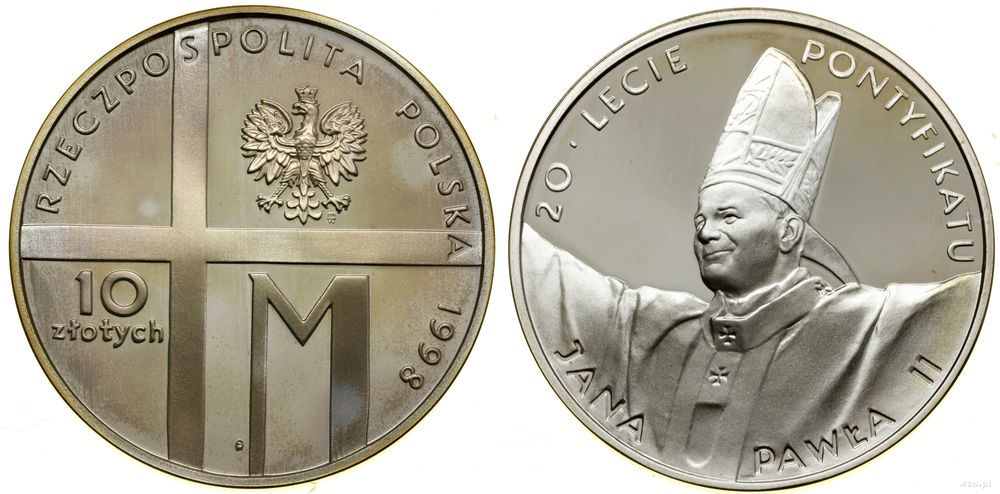 Polska, 10 złotych, 1998