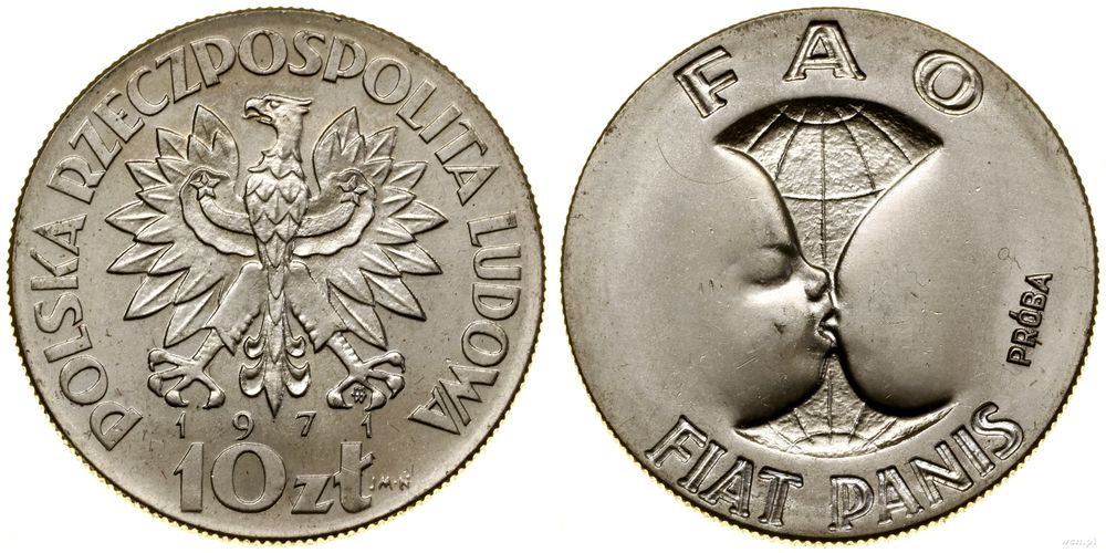 Polska, 10 złotych, 1971