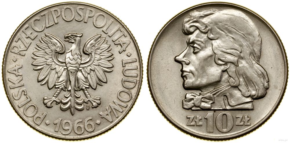 Polska, 10 złotych, 1966