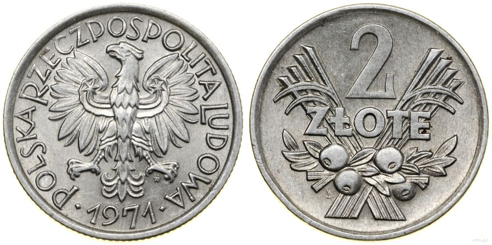 Polska, 2 złote, 1971