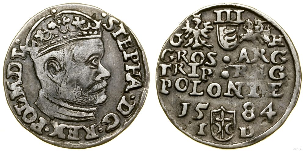 Polska, trojak, 1584