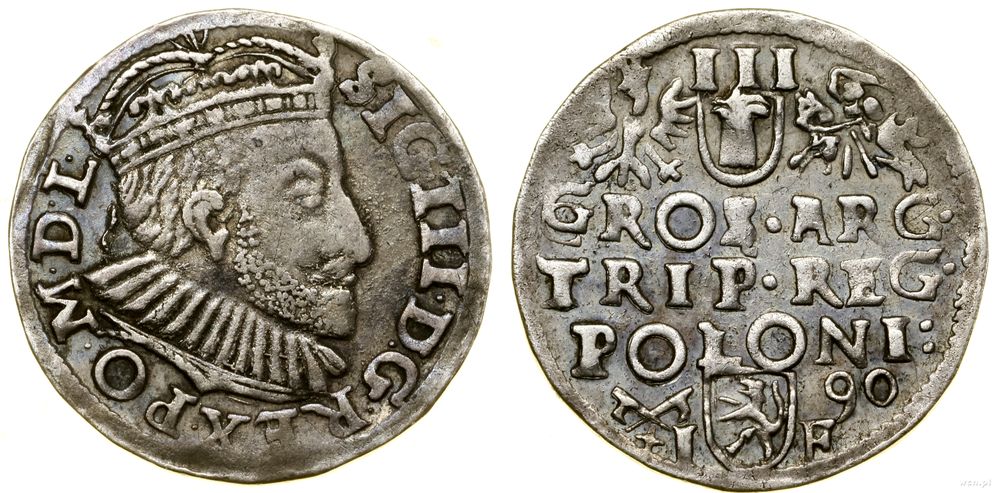 Polska, trojak, 1590