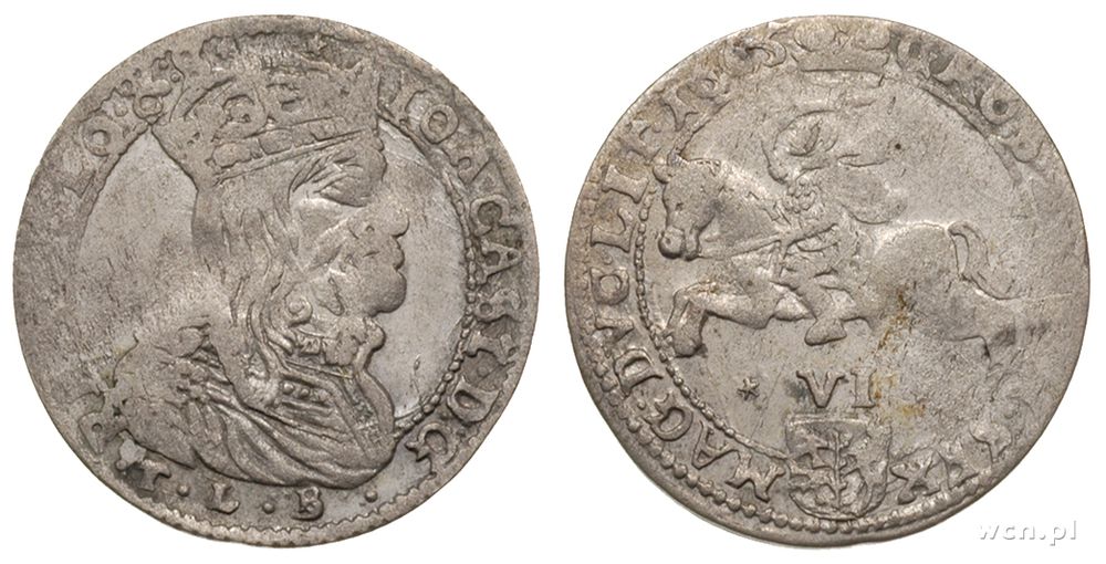 Polska, szóstak, 1665