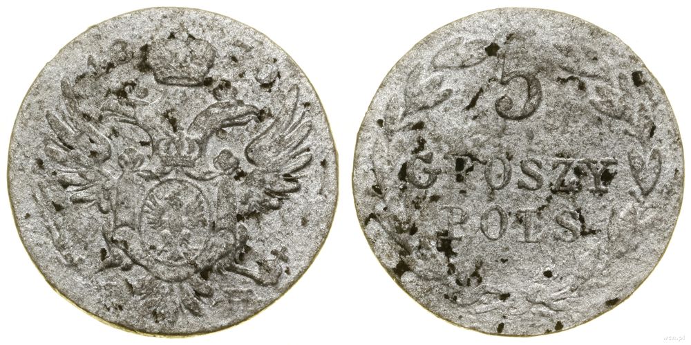 Polska, 5 groszy, 1830 F-H