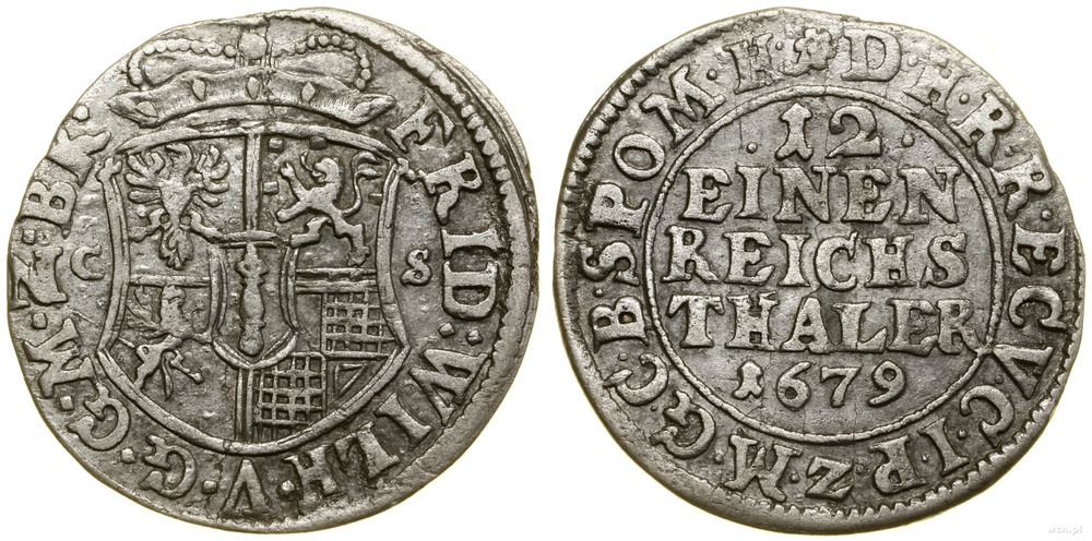 Niemcy, 1/12 talara, 1679 CS