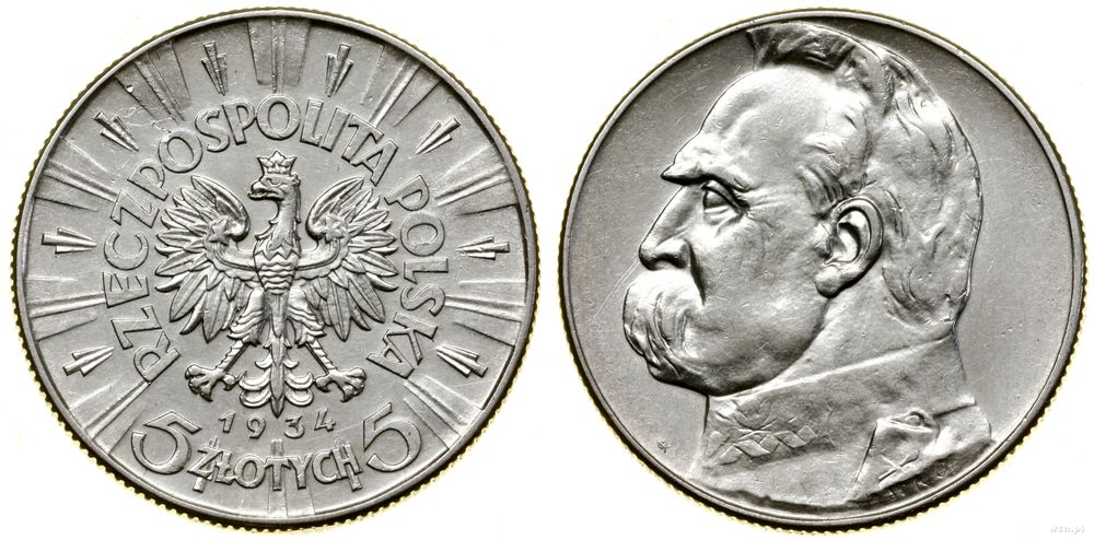 Polska, 5 złotych, 1934
