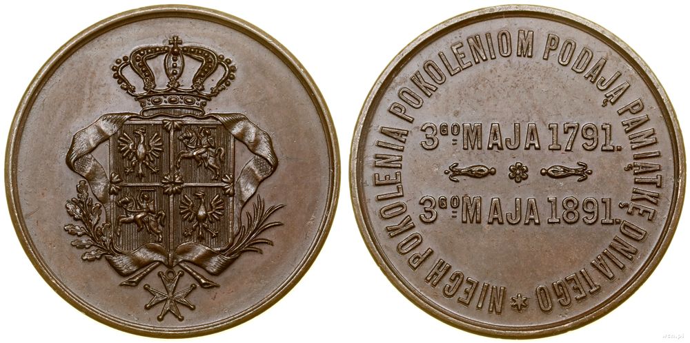 Polska, 100. rocznica uchwalenia Konstytucji 3 Maja, 1891