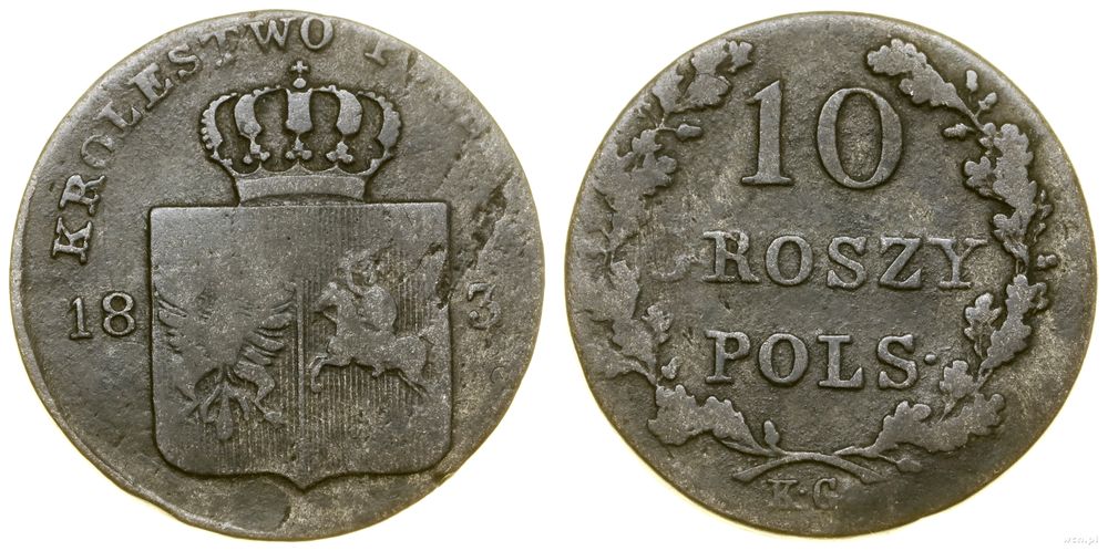 Polska, 10 groszy, 1831