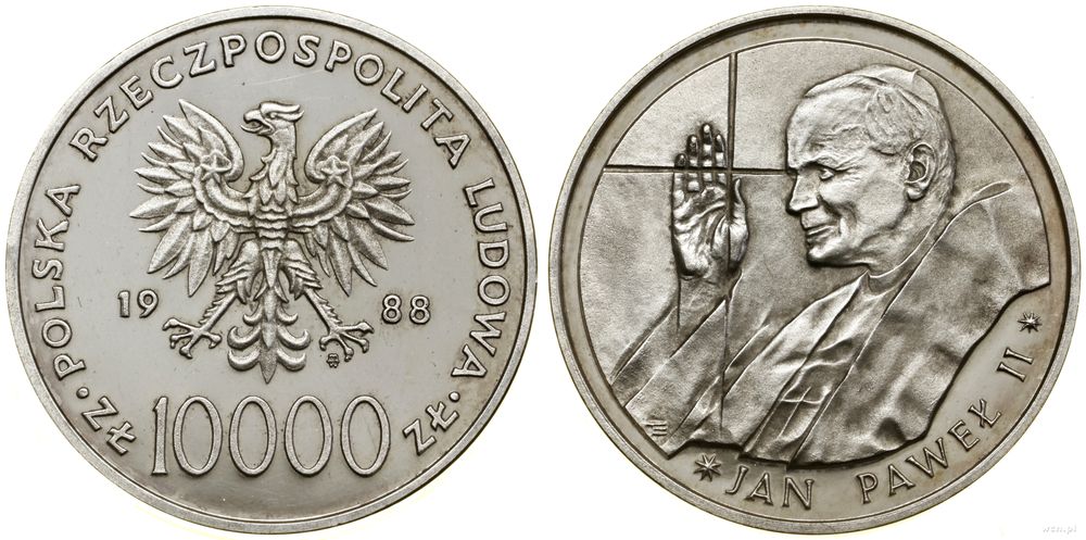 Polska, 10.000 złotych, 1988