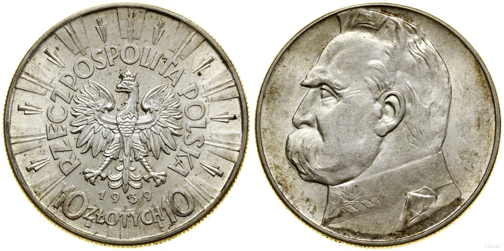Polska, 10 złotych, 1939