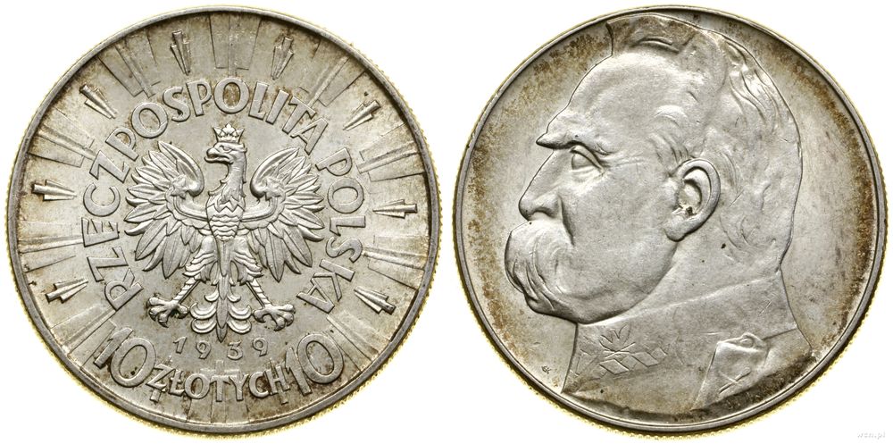 Polska, 10 złotych, 1939