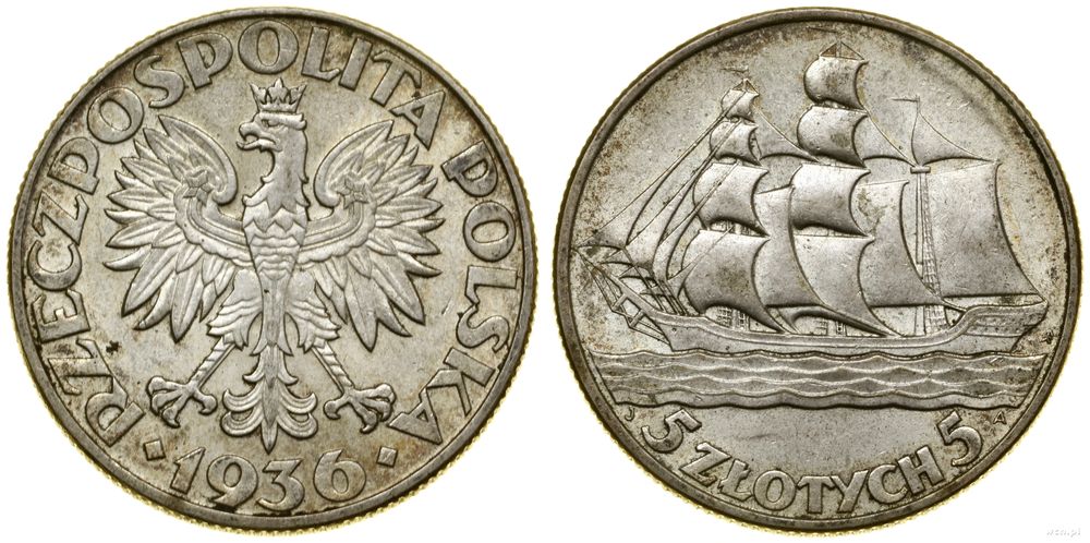 Polska, 5 złotych, 1936