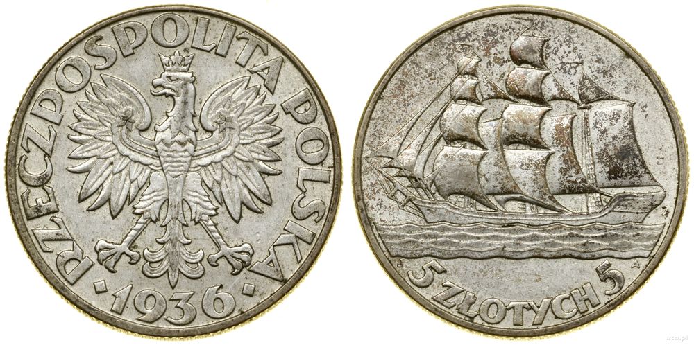 Polska, 5 złotych, 1936