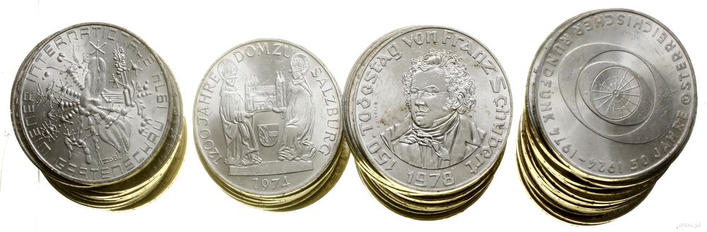 Austria, zestaw 43 x 50 szylingów, od 1974 roku