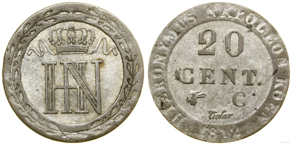 Niemcy, 20 centymów, 1812 C