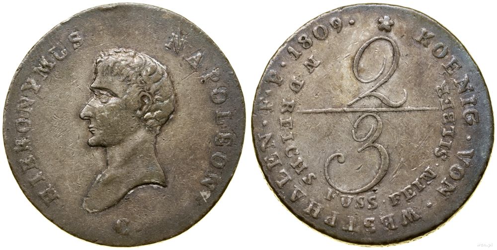 Niemcy, 2/3 talara, 1809 C