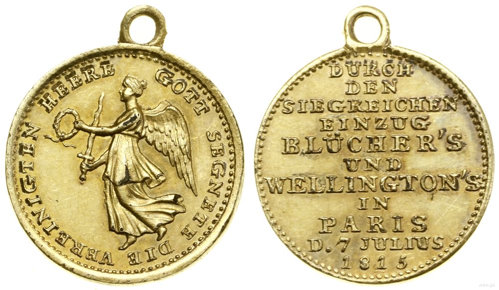 Niemcy, medalik pamiątkowy, 1815
