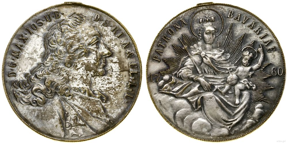 Niemcy, medal fantazyjny - Patrona Bavariae, (1760)