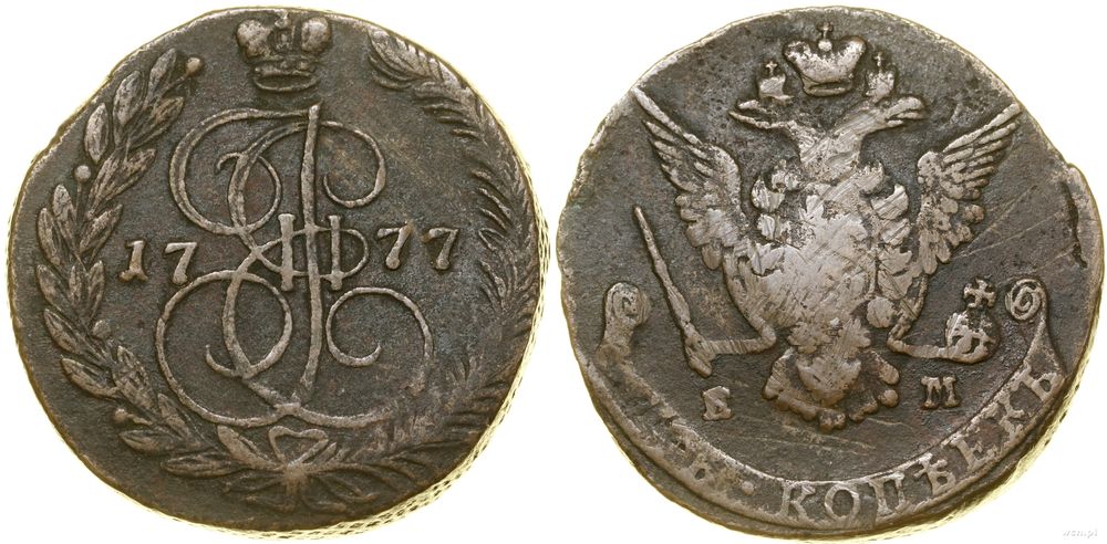 Rosja, 5 kopiejek, 1777 EM