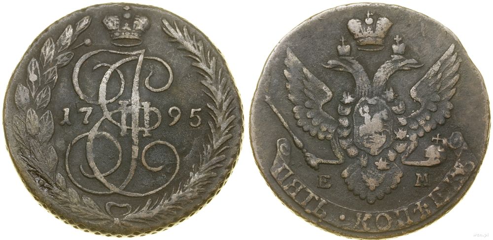 Rosja, 5 kopiejek, 1795 EM