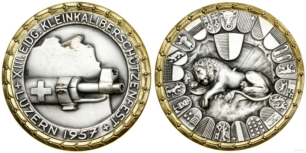 Szwajcaria, medal pamiątkowy, 1957
