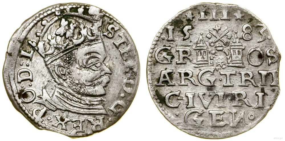 Polska, trojak, 1583