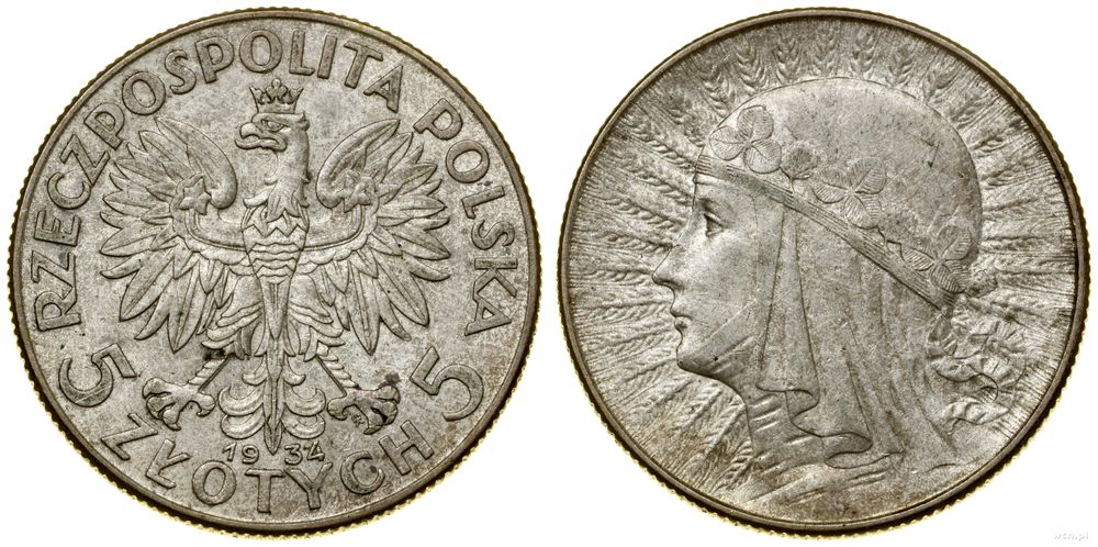 Polska, 5 złotych, 1934
