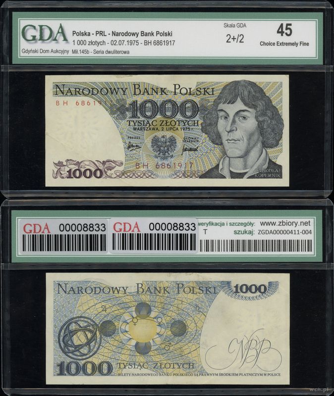 Polska, 1.000 złotych, 2.07.1975